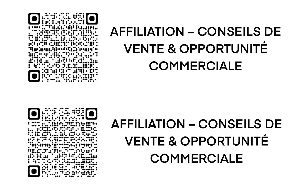 Affiliation – Conseils de vente & opportunité commerciale