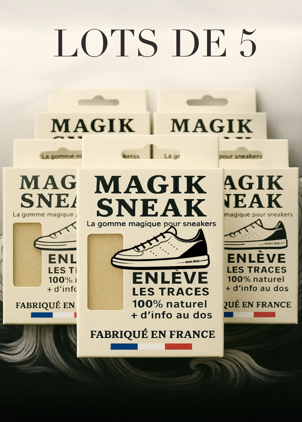 5 GOMME NETTOYANTE POUR SNEAKERS - Pack économique
