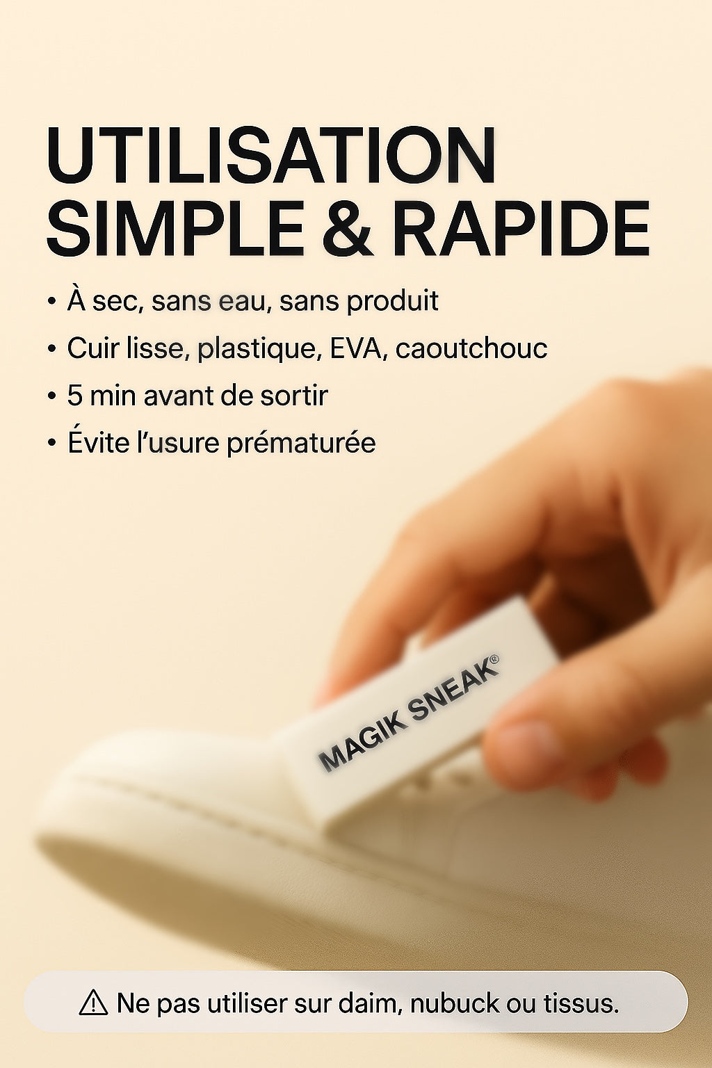 +2 GOMME NETTOYANTE POUR SNEAKERS – MAGIKSNEAK®